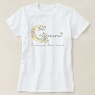 Gemma girls name decorative custom meaning T-Shirt