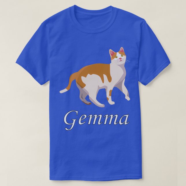 Gemma The Cute Cat T-Shirt (Design Front)