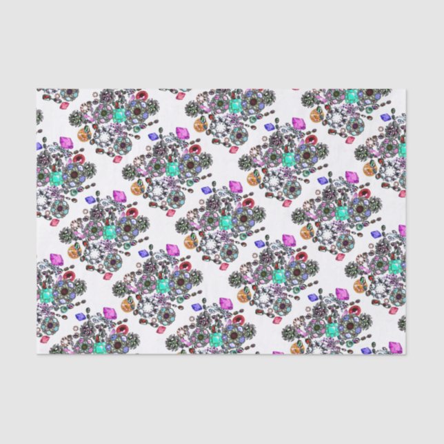 "Gems and Jewels" Tissue Paper (Front)