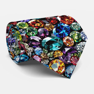 Gems Jewels and Gemstones Tie