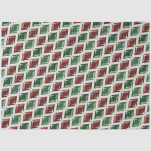 Gems Red Green Diamonds Tissue Paper