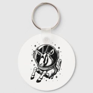Gemsbok Dad Mum Space - Astronaut Gemsbok Key Ring