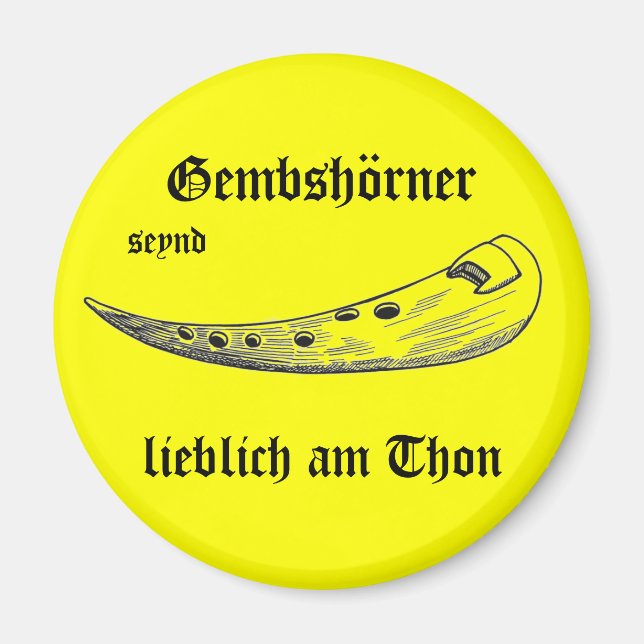 gemshorn magnet yellow (Front)