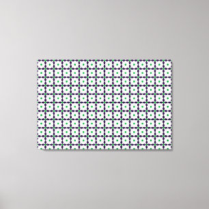 Gemstone Art, Green and Purple Canvas Print