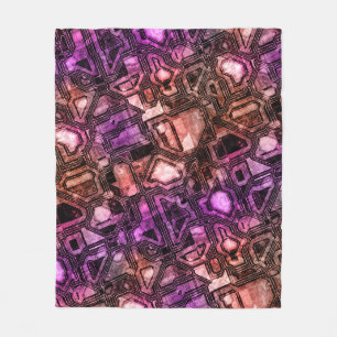 gemstone circuits - astro flare : fleece blanket