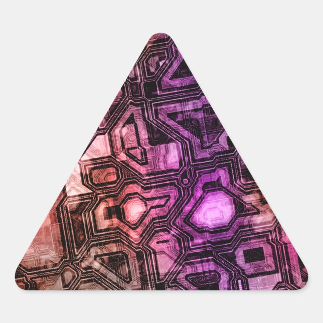gemstone circuits - astro flare : triangle sticker (Front)