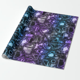 gemstone circuits - astro shadow : wrapping paper