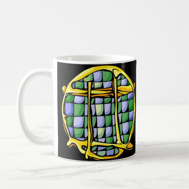 Gemstone Coloured Gemini Symbol Coffee Mug (Left)