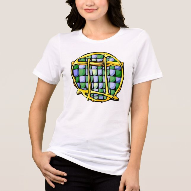 Gemstone Coloured Gemini Symbol Tri-Blend Shirt (Front)