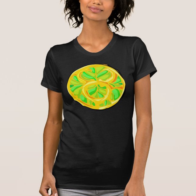 Gemstone Coloured Taurus Symbol T-Shirt (Front)