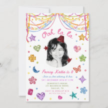 Gemstone Colourful Fancy Nancy Birthday Photo