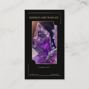 Gemstone Crystal Amethyst Jewellery Business Card