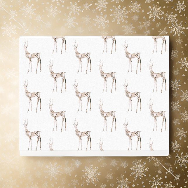 Gemstone Crystal Reindeer Christmas Wrapping Paper (Creator Uploaded)