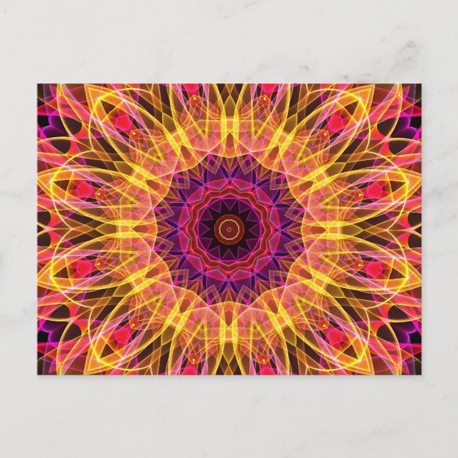 Gemstone Dream kaleidoscope Postcard (Front)