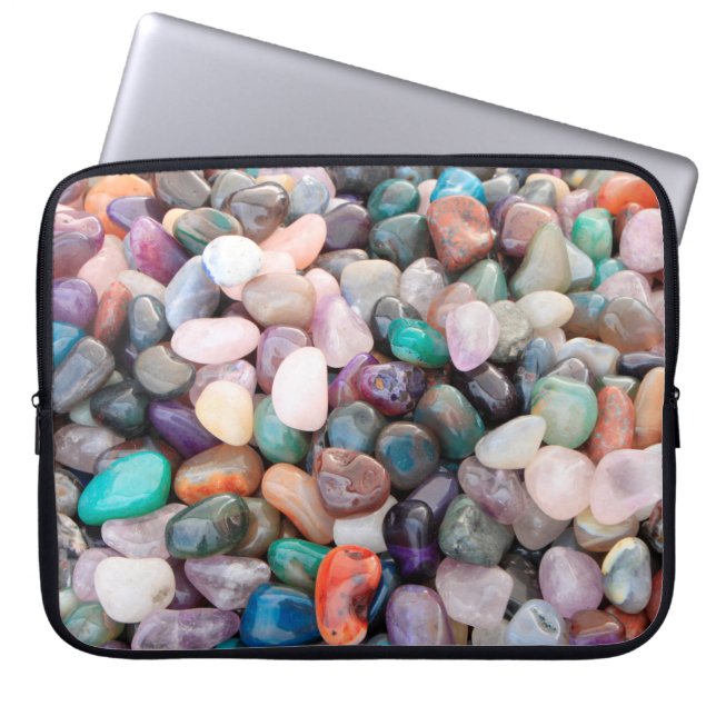 Gemstone geology mineral expensive laptop sleeve (Front)