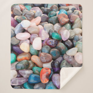 Gemstone geology mineral expensive sherpa blanket