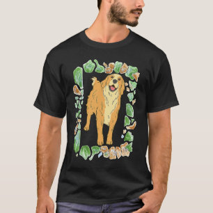 Gemstone Golden Retriever Dog Picture Frame T-Shirt