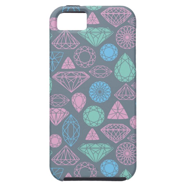 Gemstone Icon Pattern Case-Mate iPhone Case (Back)