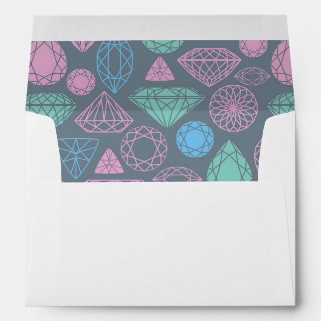 Gemstone Icon Pattern Envelopes (Back (Bottom))