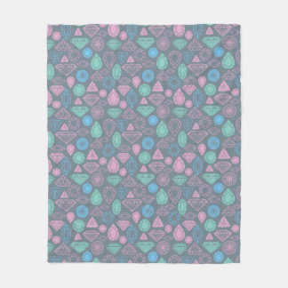 Gemstone Icon Pattern Fleece Blanket