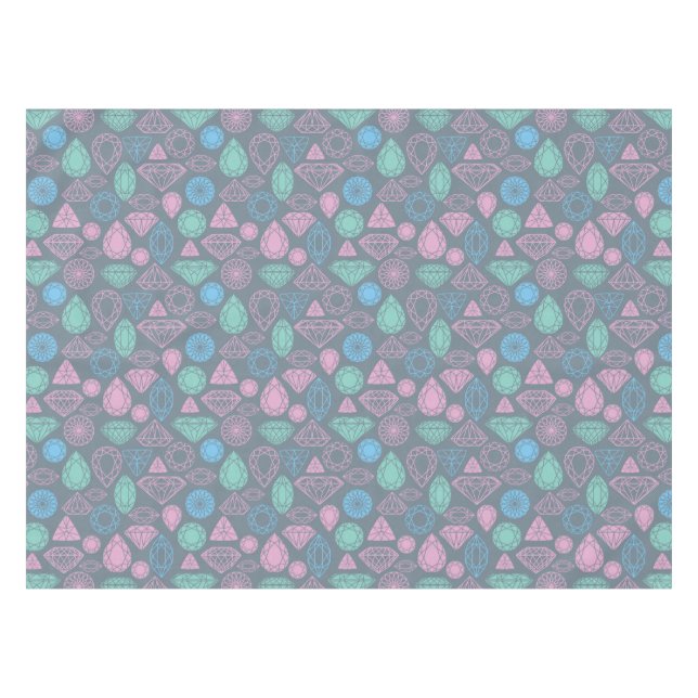 Gemstone Icon Pattern Tablecloth (Front (Horizontal))