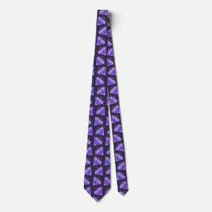 Gemstone iolite purple 21st Anniversary or event  Tie