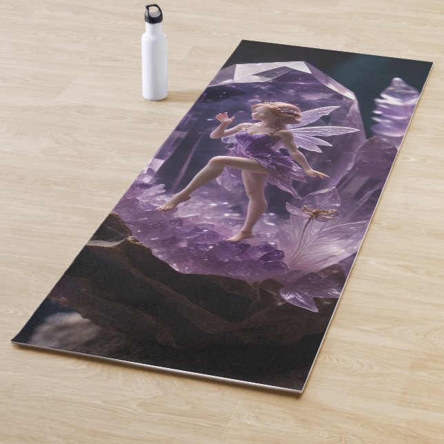 Gemstone Jewel Amethyst Fairy  Yoga Mat (In Situ)