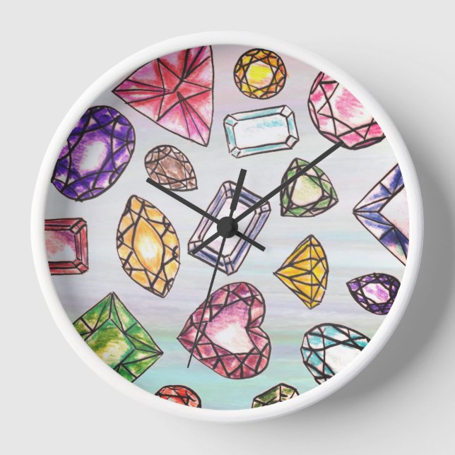Gemstone Lovers Wall Clock (Front)