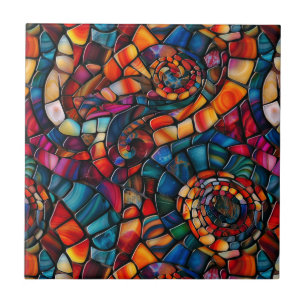 Gemstone Mosaic Ceramic Tile