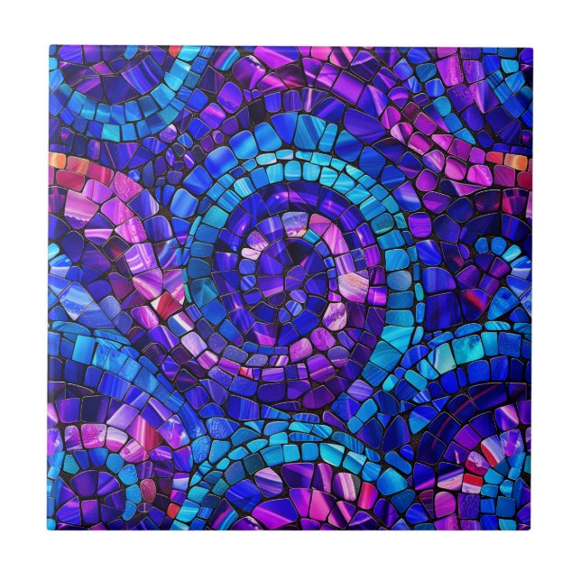 Gemstone Mosaic Ceramic Tile (Front)