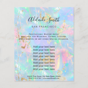 gemstone opal FAUX iridescent Flyer