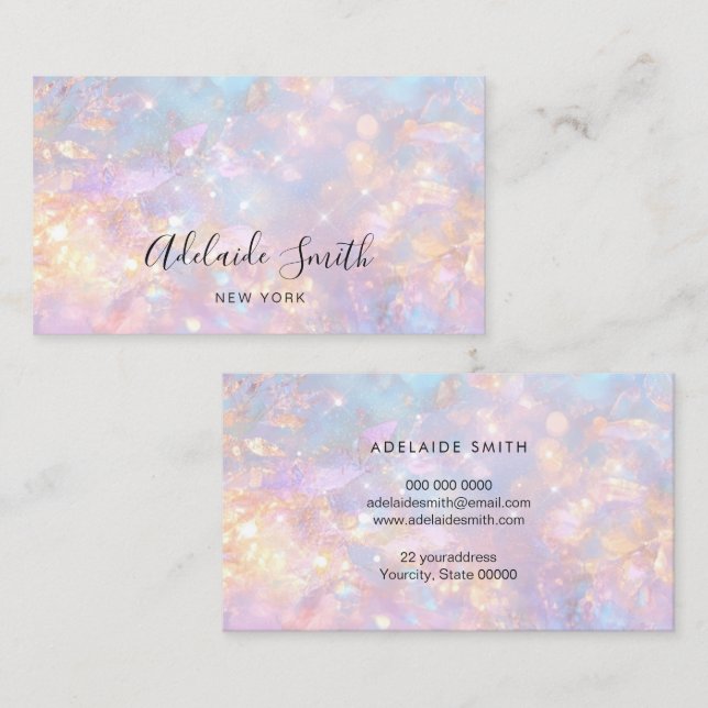 gemstone photo business card (Front/Back)