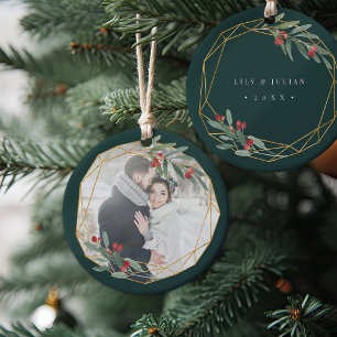 Gemstone Photo Ceramic Tree Decoration