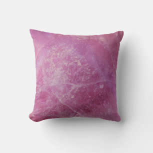 Gemstone Pink Quartz Texture Cushion Throw Pillow