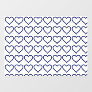 Gemstone Sapphire Blue Heart Window Cling