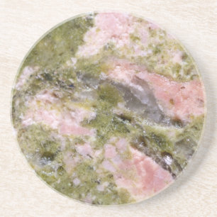 Gemstone Series - Pink and Green Thulite Coaster