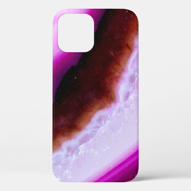 Gemstone Series Purple Agate With Quartz Case-Mate iPhone Case (Back)