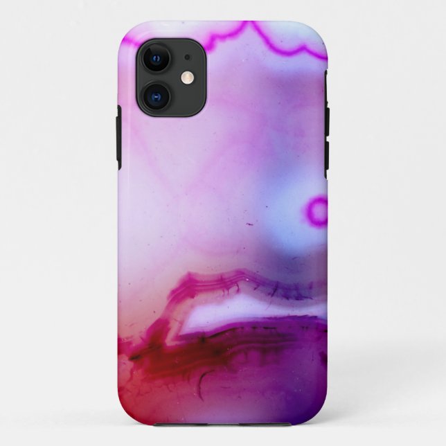 Gemstone Series - Purple Agate With White Quartz C Case-Mate iPhone Case (Back)