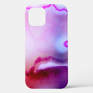 Gemstone Series - Purple Agate With White Quartz iPhone 12 Case