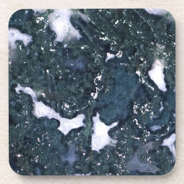 Gemstone Series - Quartz Among Black Coaster (Front)