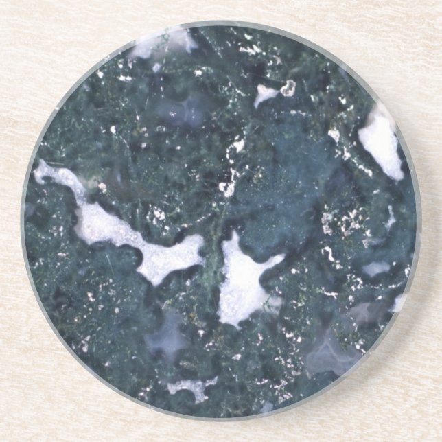 Gemstone Series - Quartz Among Black Coaster (Front)
