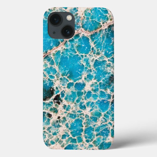 Gemstone Series - Stylish Turquoise Roadmap Case-Mate iPhone Case (Back)