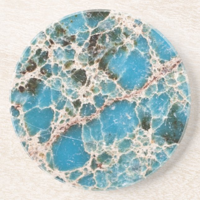 Gemstone Series - Turquoise Mosaic Coaster (Front)