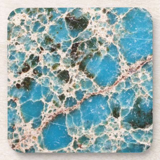 Gemstone Series - Turquoise Mosaic Coaster (Front)
