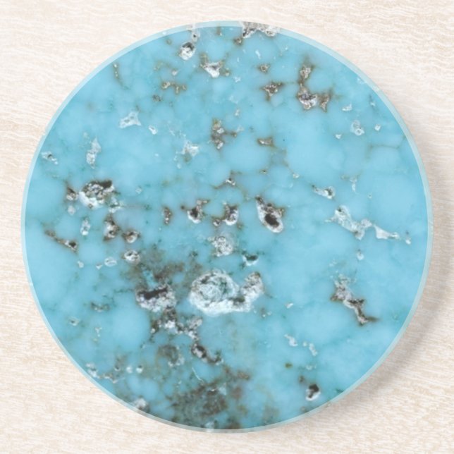 Gemstone Series - Turquoise With Natural Flaws Coaster (Front)