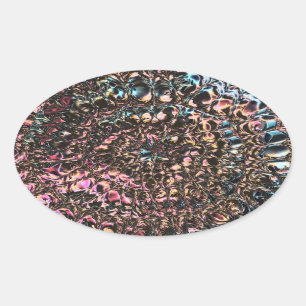 Gemstone Spiral Oval Sticker