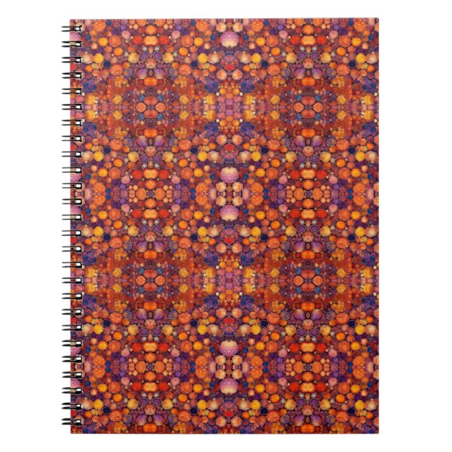Gemstone Symphony: World-Class Colourful Patterns Notebook (Front)