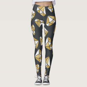 Gemstone Themed Vintage Seamless Pattern. Leggings