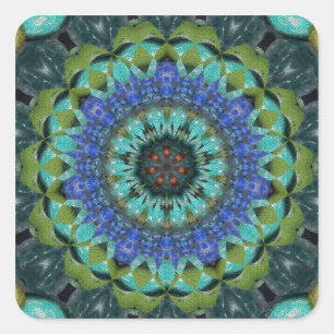 Gemstone Tiles Square Sticker