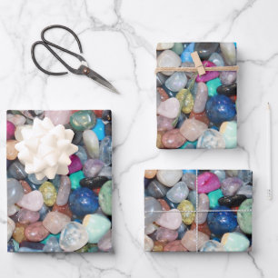 Gemstones 1 wrapping paper sheet